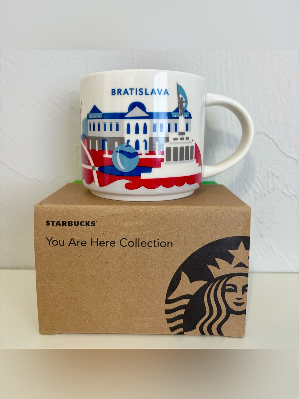 Starbucks Bratislava Slovakia You Are Here 14oz Ceramic Coffee Mug